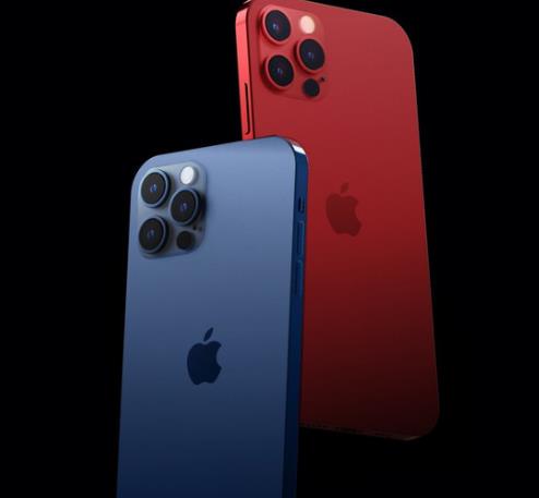 iPhone 12 Pro新配色渲染图 “红蓝CP”太帅了